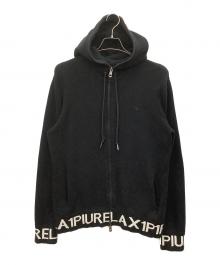 1PIU1UGUALE3 RELAX（ウノピゥウノウグァーレトレ リラックス）の古着「ジップパーカー」｜ブラック