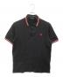 FRED PERRY（フレッドペリー）の古着「ポロシャツ」｜ブラック×レッド