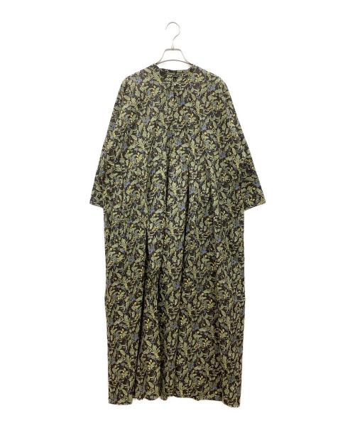 journal standard luxe（ジャーナルスタンダード ラックス）journal standard luxe (ジャーナルスタンダード ラックス) 長袖ワンピース ネイビー×グリーン サイズ:−の古着・服飾アイテム