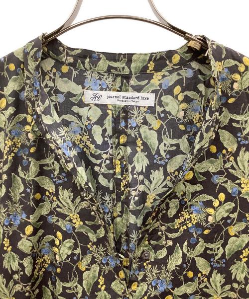 journal standard luxe（ジャーナルスタンダード ラックス）journal standard luxe (ジャーナルスタンダード ラックス) 長袖ワンピース ネイビー×グリーン サイズ:−の古着・服飾アイテム