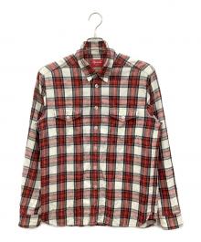 SUPREME（シュプリーム）の古着「チェックシャツ」｜レッド