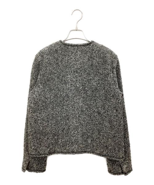 Mila Owen（ミラオーウェン）Mila Owen (ミラオーウェン) コンパクトダブルツィードジャケット グレーの古着・服飾アイテム