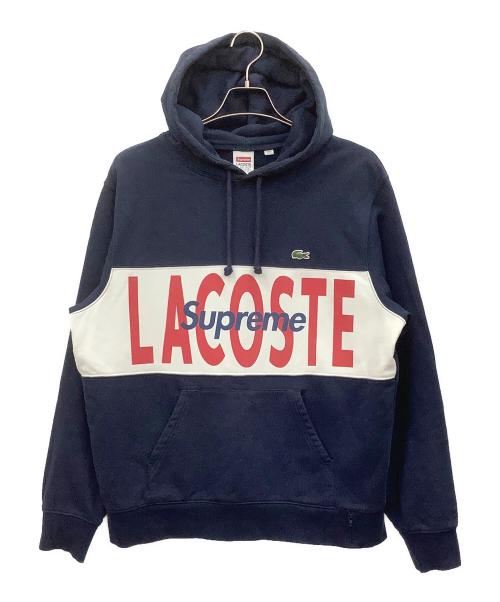 SUPREME（シュプリーム）SUPREME (シュプリーム) LACOSTE (ラコステ) プルオーバーパーカー ネイビー サイズ:Mの古着・服飾アイテム