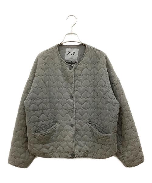 ZARA（ザラ）ZARA (ザラ) キルティングジャケット グレー サイズ:Mの古着・服飾アイテム