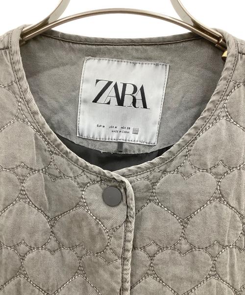 ZARA（ザラ）ZARA (ザラ) キルティングジャケット グレー サイズ:Mの古着・服飾アイテム