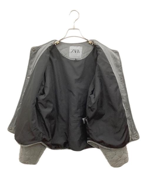 ZARA（ザラ）ZARA (ザラ) キルティングジャケット グレー サイズ:Mの古着・服飾アイテム
