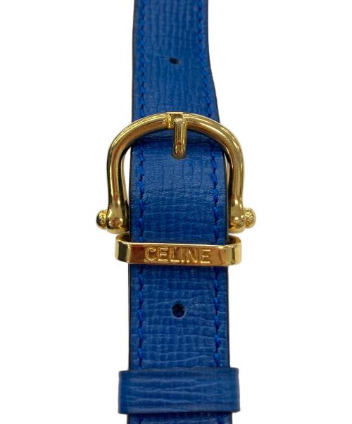 CELINE（セリーヌ）CELINE (セリーヌ) ショルダーバッグ ブルーの古着・服飾アイテム