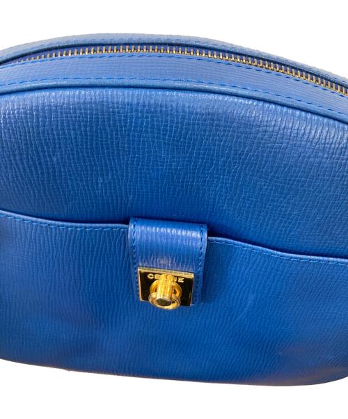 CELINE（セリーヌ）CELINE (セリーヌ) ショルダーバッグ ブルーの古着・服飾アイテム