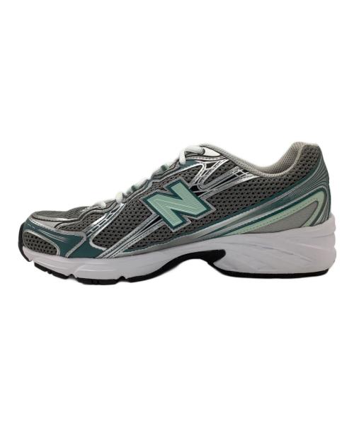 NEW BALANCE（ニューバランス）NEW BALANCE (ニューバランス) ランニングシューズ グレー×グリーン サイズ:27.5の古着・服飾アイテム