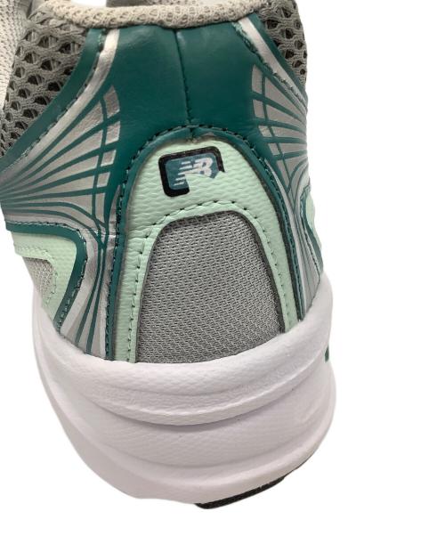 NEW BALANCE（ニューバランス）NEW BALANCE (ニューバランス) ランニングシューズ グレー×グリーン サイズ:27.5の古着・服飾アイテム