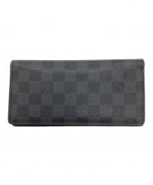 LOUIS VUITTON（ルイ ヴィトン）の古着「長財布/ ポルトフォイユ・ブラザ 」｜ブラック