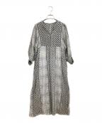 JOURNAL STANDARDジャーナルスタンダード）の古着「半袖ワンピース」｜ブルー×ホワイト