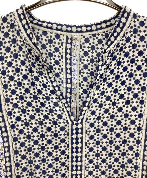 JOURNAL STANDARD（ジャーナルスタンダード）JOURNAL STANDARD (ジャーナルスタンダード) 半袖ワンピース ブルー×ホワイト サイズ:−の古着・服飾アイテム