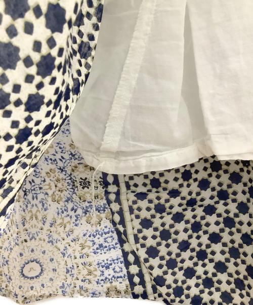 JOURNAL STANDARD（ジャーナルスタンダード）JOURNAL STANDARD (ジャーナルスタンダード) 半袖ワンピース ブルー×ホワイト サイズ:−の古着・服飾アイテム