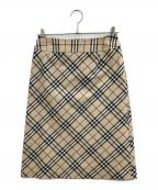 BURBERRYバーバリー）の古着「ミディスカート」｜ベージュ