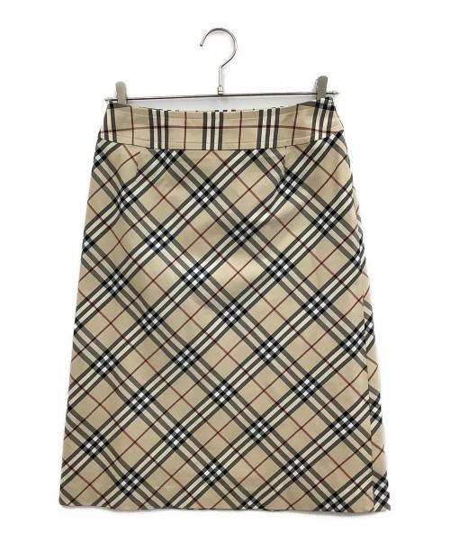 BURBERRY（バーバリー）BURBERRY (バーバリー) ミディスカート ベージュ サイズ:38の古着・服飾アイテム
