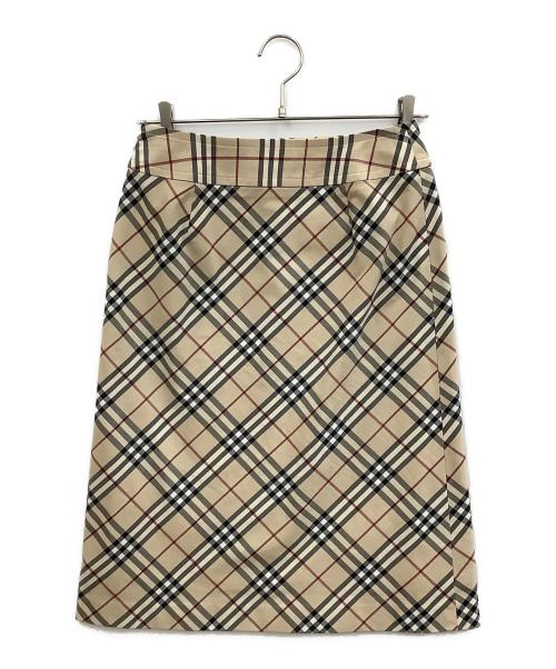 BURBERRY（バーバリー）BURBERRY (バーバリー) ミディスカート ベージュ サイズ:38の古着・服飾アイテム