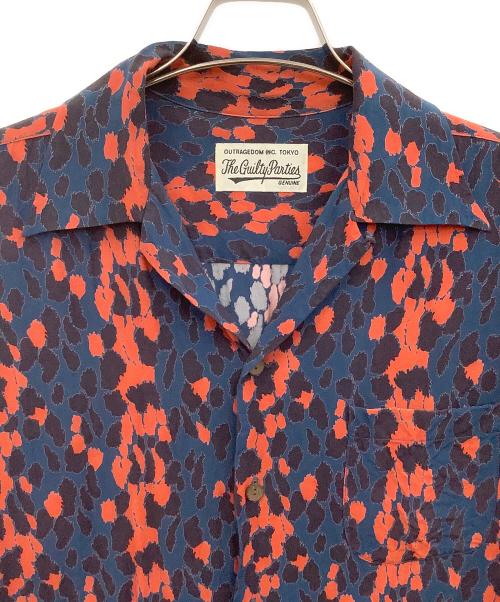 WACKO MARIA（ワコマリア）WACKO MARIA (ワコマリア) 半袖シャツ ネイビー×レッド サイズ:Mの古着・服飾アイテム