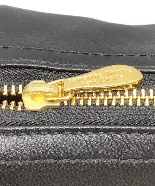 サマンサタバサ PETIT CHOICE（サマンサタバサプチチョイス）サマンサタバサ PETIT CHOICE (サマンサタバサプチチョイス) ゴートレザーシンプルバッグ ブラック サイズ:−の古着・服飾アイテム