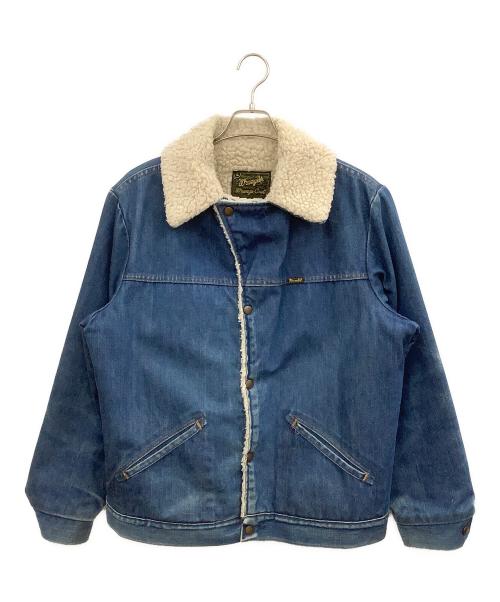 Wrangler（ラングラー）Wrangler (ラングラー) ボアランチコート ブルー×ホワイト サイズ:Lの古着・服飾アイテム