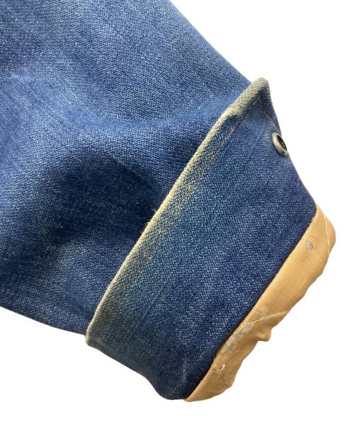 Wrangler（ラングラー）Wrangler (ラングラー) ボアランチコート ブルー×ホワイト サイズ:Lの古着・服飾アイテム