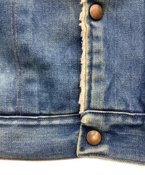 Wrangler（ラングラー）Wrangler (ラングラー) ボアランチコート ブルー×ホワイト サイズ:Lの古着・服飾アイテム