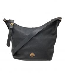 Kate Spade（ケイトスペード）の古着「レザーワンショルダーバッグ」｜ブラック