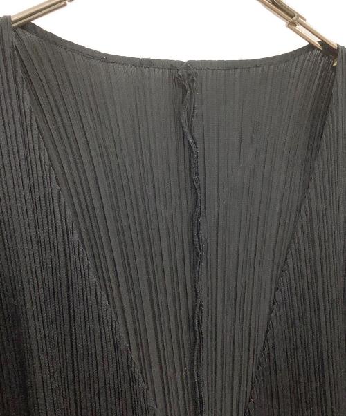 PLEATS PLEASE（プリーツプリーズ）PLEATS PLEASE (プリーツプリーズ) 薄手カーディガン ブラック サイズ:4の古着・服飾アイテム