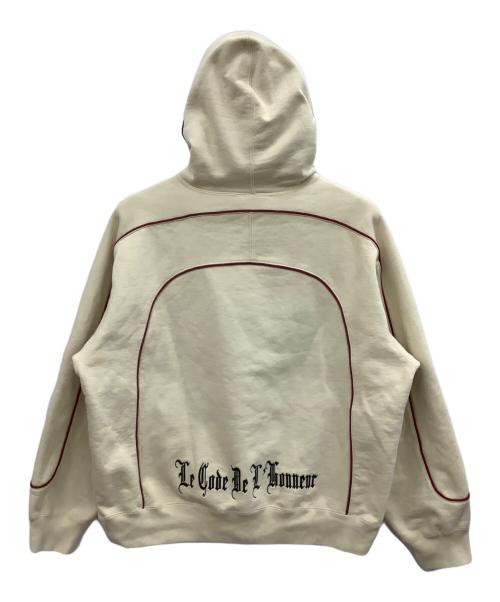 SUPREME（シュプリーム）SUPREME (シュプリーム) Curve Piping Hooded Sweatshirt アイボリー サイズ:Sの古着・服飾アイテム