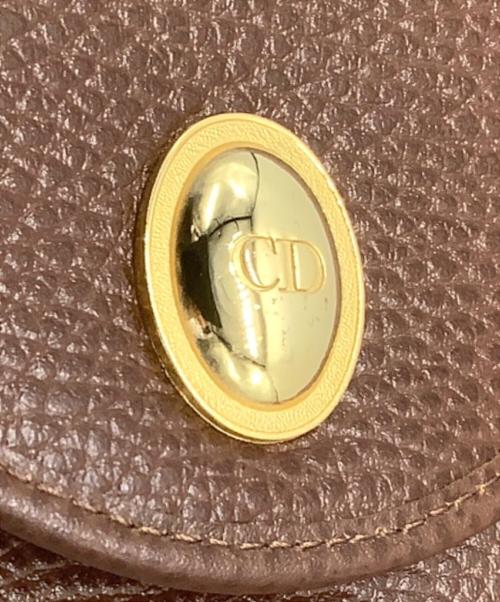 Christian Dior（クリスチャン ディオール）Christian Dior (クリスチャン ディオール) レザーショルダーバッグ ブラウン サイズ:−の古着・服飾アイテム