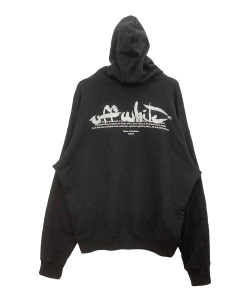 OFFWHITE（オフホワイト）OFFWHITE (オフホワイト) SCRIPT HOODIE BLACK ブラック サイズ:XLの古着・服飾アイテム