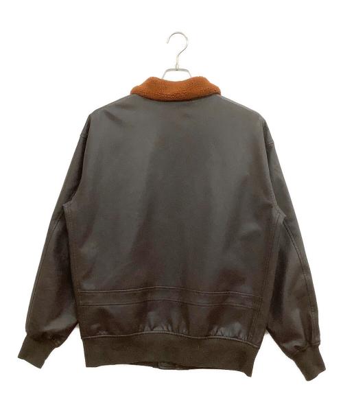 ALPHA（アルファ）ALPHA (アルファ) フライトジャケット ブラウン サイズ:Lの古着・服飾アイテム