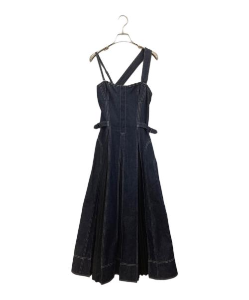 CASA FLINE（カーサフライン）CASA FLINE (カーサフライン) ノースリーブ・キャミソールワンピース インディゴ サイズ:Fの古着・服飾アイテム