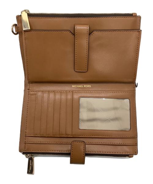 MICHAEL KORS（マイケルコース）MICHAEL KORS (マイケル・コース) 2つ折り財布 ブラウンの古着・服飾アイテム