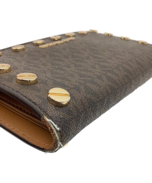 MICHAEL KORS（マイケルコース）MICHAEL KORS (マイケル・コース) 2つ折り財布 ブラウンの古着・服飾アイテム