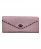 COACHコーチ）の古着「長財布」｜ピンク