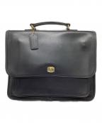 COACHコーチ）の古着「レザーハンドバッグ」｜ブラック