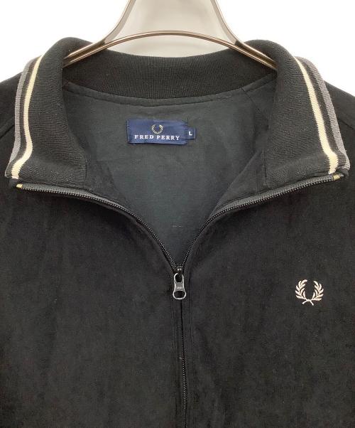 FRED PERRY（フレッドペリー）FRED PERRY (フレッドペリー) スタンドカラージャケット ブラック サイズ:Lの古着・服飾アイテム