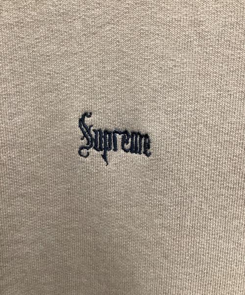 SUPREME（シュプリーム）SUPREME (シュプリーム) Micro Logo Hooded Sweatshirt ライトタン サイズ:Lの古着・服飾アイテム