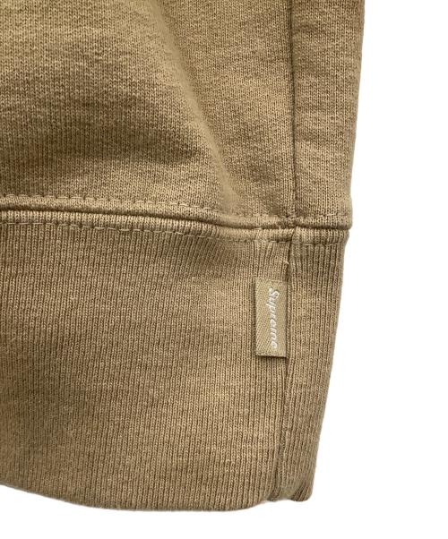 SUPREME（シュプリーム）SUPREME (シュプリーム) Micro Logo Hooded Sweatshirt ライトタン サイズ:Lの古着・服飾アイテム