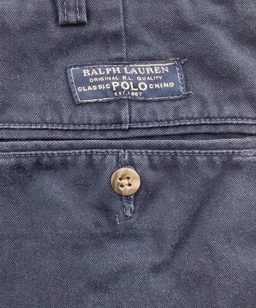 POLO RALPH LAUREN（ポロ・ラルフローレン）POLO RALPH LAUREN (ポロ・ラルフローレン) 2タック チノショートパンツ ネイビー サイズ:W38の古着・服飾アイテム