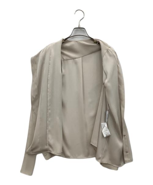 FOXEY（フォクシー）FOXEY (フォクシー) 長袖ブラウス ベージュ サイズ:42の古着・服飾アイテム