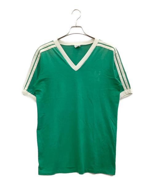 adidas（アディダス）adidas (アディダス) 半袖カットソー グリーン サイズ:XLの古着・服飾アイテム