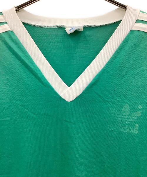 adidas（アディダス）adidas (アディダス) 半袖カットソー グリーン サイズ:XLの古着・服飾アイテム