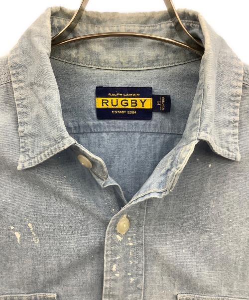 RALPH LAUREN RUGBY（ラルフローレンラグビー）RALPH LAUREN RUGBY (ラルフローレンラグビー) 長袖シャツ インディゴ サイズ:Mの古着・服飾アイテム