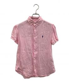 POLO RALPH LAUREN（ポロ・ラルフローレン）の古着「半袖シャツ」｜ピンク