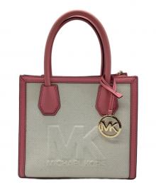 MICHAEL KORS（マイケル・コース）の古着「2WAYバッグ」｜ベージュ×ピンク
