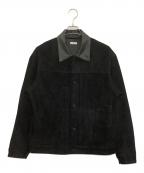LIDnMリドム）の古着「Goat Suede Type 1st JKT」｜ブラック