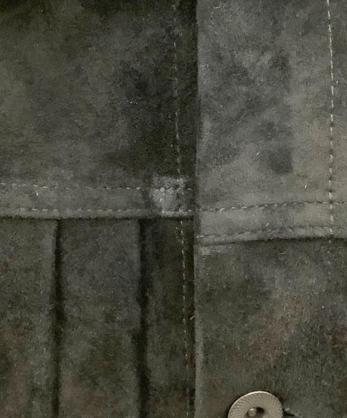 LIDnM（リドム）LIDnM (リドム) Goat Suede Type 1st JKT ブラック サイズ:Lの古着・服飾アイテム