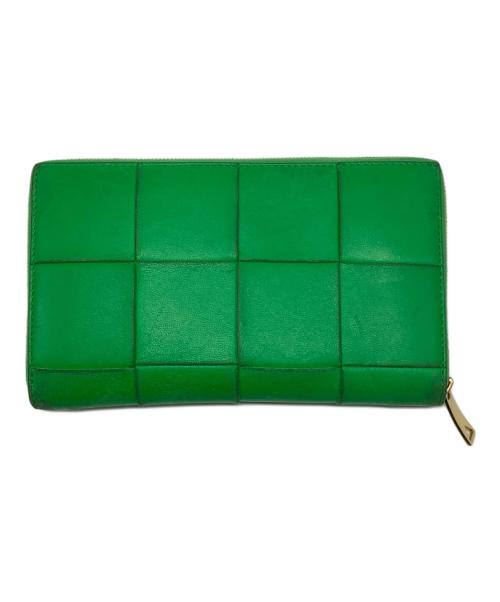 BOTTEGA VENETA（ボッテガベネタ）BOTTEGA VENETA (ボッテガベネタ) カセットラウンドファスナーウォレット グリーン サイズ:−の古着・服飾アイテム